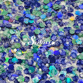 Blue December Holographic Chunky Glitter - Multicolor Glitter